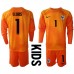 Cheap France Hugo Lloris #1 Goalkeeper Home Football Kit Children World Cup 2022 Long Sleeve (+ pants)